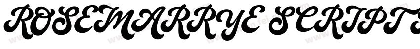ROSEMARRYE SCRIPT PERSONAL USE Ital字体转换
